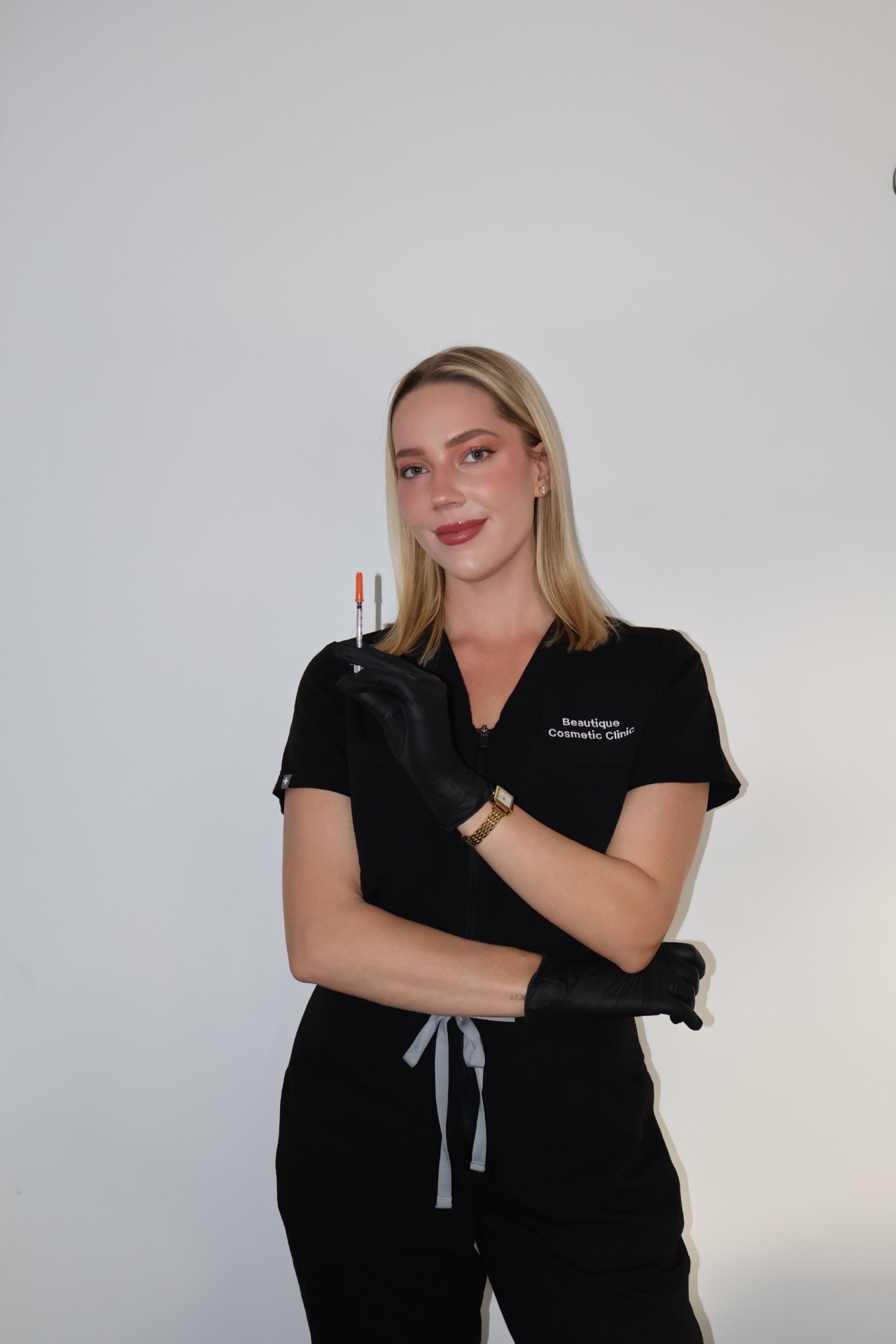 Chelsea at a professional cosmetic nursing event