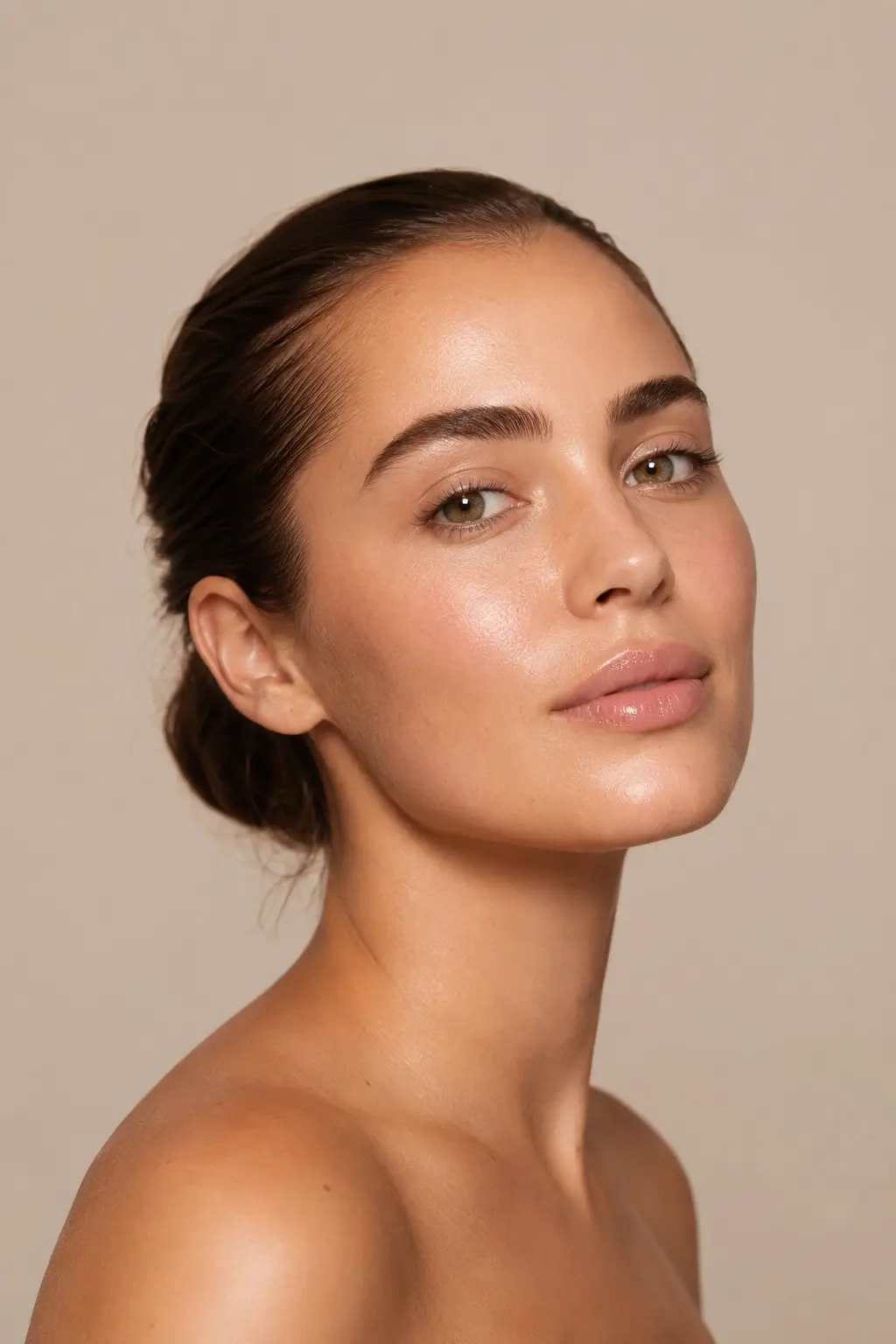 Editorial portrait illustrating facial balance assessment